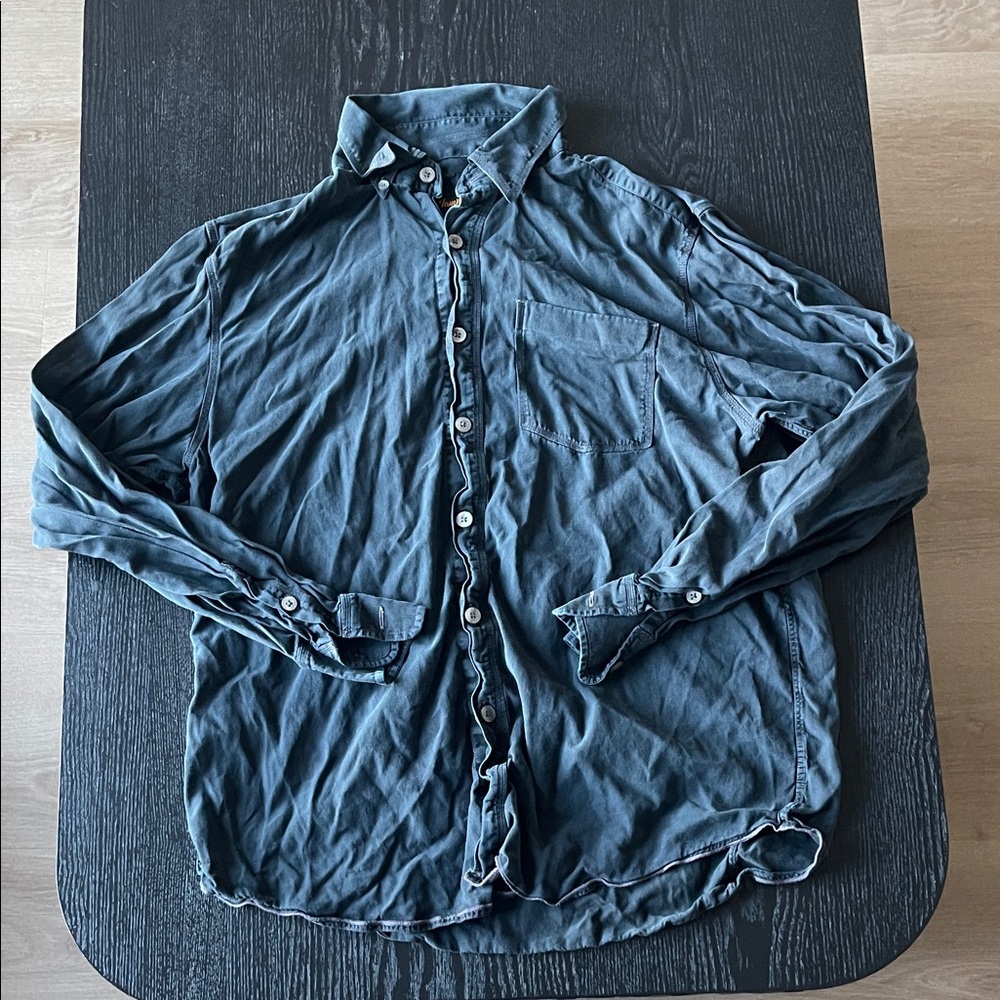 Tommy Bahama Dark Blue Casual Button Down Shirt